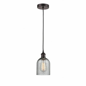 Caledonia - 1 Light Cord Hung Mini Pendant In Industrial Style-9.75 Inches Tall and 5 Inches Wide - 1 of 1