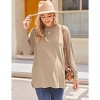 Ekouaer Women???¨º?¨¨s Maternity Shirts Long Sleeve Split Side Pregnancy Tee Top Tunic Blouse Casual Mama Clothes - 4 of 4