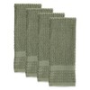Design Imports  Terry Waffle Solid Dishtowel Set 4 Piece, 15X26", Artichoke - 2 of 4