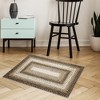 Modern Braided Print Area Rug Boho Rug Geometric Rug Washable Living Room Bedroom Rug - 3 of 4