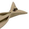Jacob Alexander Men's Solid Color Pre-Tied Clip-On Uniform Neck Tie with Buttonholes - 4 of 4