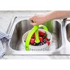 Racxily Easy-To-Use Salad Spinner | Non-Scratch, Nylon Spinning Colander | Lettuce Spinner | Colander with Collapsible Handle | Green - 3 of 4