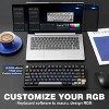 MaseiKar AL75 Wireless Mechanical Gaming Keyboard,Full Aluminum CNC,75% Layout,BT/2.4G/Wired,Hot Swap,Creamy Switches,TKL Gasket,RGB Backlight(Black) - 2 of 4
