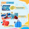 Vynxaria Kids Inflatable Water Slide, 4-in-1 Bounce House Jumping Castle with 2 Slides, Climbing Wall, Trampoline, & Water Pool Area, Air Blower - 3 of 4