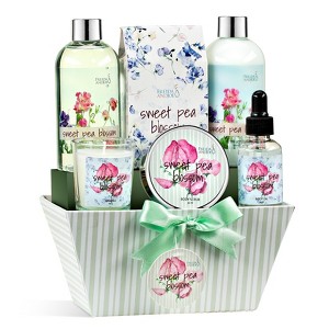 Sweet Floral Blossom Spa Gift Basket for Women – Mother's Day Bath