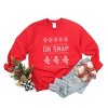 Simply Sage Market Ugly Sweater Oh Snap Sweatshirt - 3 of 4