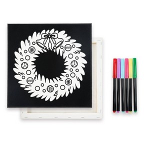 Velvet Canvas Wreath - Bullseye's Playground™ - 1 of 3