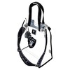 Loungefly NFL Las Vegas Raiders Clear Convertible Backpack & Tote Bag with a matching Keychain - 3 of 4