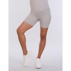 Women's 6 1/2" Maternity Biker Short | Motherhood Maternity - 1 of 4
