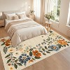 Floral Runner Rug Washable Rug, Non-Slip Non-Shedding Kitchen Carpet, Low Pile Stain-Resistant Foldable Soft - 2 of 4