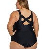 Sporti Sporti Plus Size Shibori Moderate Printed Ombre Sweetheart One Piece Swimsuit Watermelon 24W - 4 of 4