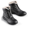 Collections Etc Extra Wide Width Classic Quilted Front Zip Ankle Boots - 3 of 4