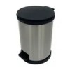 LunaLulinlk 1.5 Gallon Trash Can, Plastic Round Step Indoor Trash Can, Silver - 3 of 4
