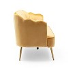 NicBex 3 Seater Sofa Couch with Deep Seat & Armrest Modern Upholstered Velvet Sofa with Metal Legs for Living Room - 4 of 4