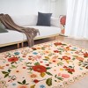 COZONY Vintage Floral Area Rug, Machine Washable Low Pile Carpet with Non-Slip Backing for Living Room & Bedroom - 4 of 4
