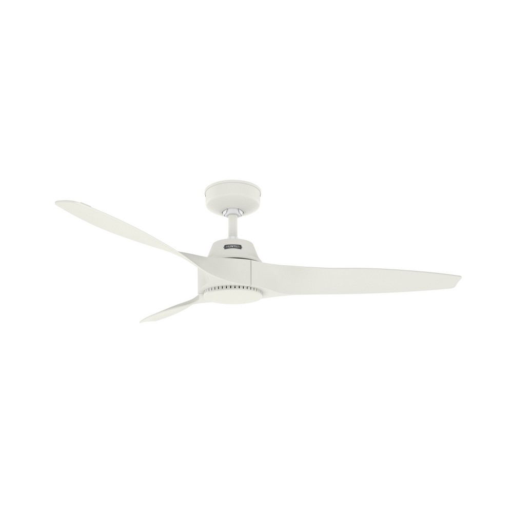 Photos - Air Conditioner 52" Mosley Damp Rated Ceiling Fan and Wall Control Fresh White - Hunter Fa