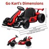 24V Kids Electric Drift Go Kart, 300W Motor, 8.5MPH, Adjustable Length, LED Lights, Drift/Sport Modes, EVA Tires - 2 of 4