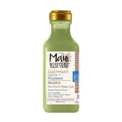 Maui Moisture Lightweight Curls + Flaxseed Shampoo, Paraben Free, Silicone Free - 13 fl oz