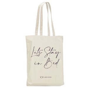Lincove Stylish Canvas Tote Bag - Eco-Friendly, Reusable Shopping Bag - Perfect for Daily Use, Groceries, and Travel - 1 of 4