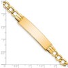 Black Bow Jewelry 14k Yellow Gold 5.9mm Hollow Curb Link I.D. Bracelet - 7 Inch - 3 of 4