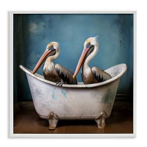 Stupell Industries Pelican Bath Time, 24" x 24" - 1 of 4
