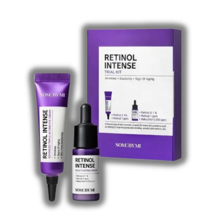 Some by Mi Retinol Intense Trial Kit (2 pcs) | This serum is infused with retinol, retinal and bakuchiol to boost skin - DUO SET KIT, 1 of 3