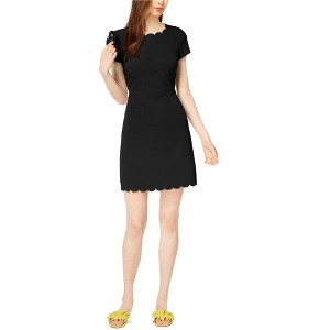 maison Jules Womens Scalloped Shift Dress - 1 of 1