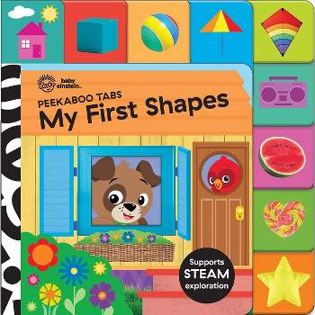 Baby Einstein: My First Shapes Peekaboo Tabs - by  Pi Kids (Board Book)