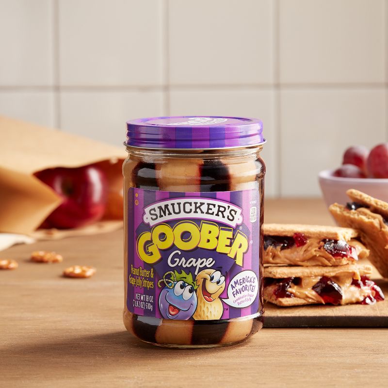 Smucker&#39;s Goober Grape Peanut Butter and Jelly Spread - 18oz, 3 of 6