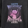 Women's - Peanuts - Lucys Pychiatric Band Lightweight French Terry Wide Neck Long Sleeve Shirt - 2 of 4