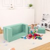 3 Pcs Toddler Couch, Modular Kids Play Couch with Armrest, Kids Fold Out Couch Toddler Playroom Essentials for Classroom Bedroom - 4 of 4