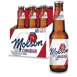 Molson Canadian Lager Beer - 6pk/11.5 fl oz Bottles