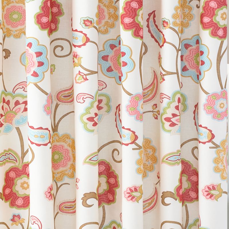 Ashbury Spring Floral Lined Shower Curtain with Grommets  - Levtex Home, 4 of 5