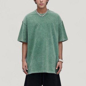 Anna-Kaci Active Men's Oversized Short Sleeve Crew Neck T-Shirt with Washed Effect - 1 of 4