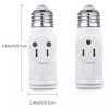 Kitcheniva E26 E27 Light Socket to Plug Adapter 2/3 Prong - 2 of 4