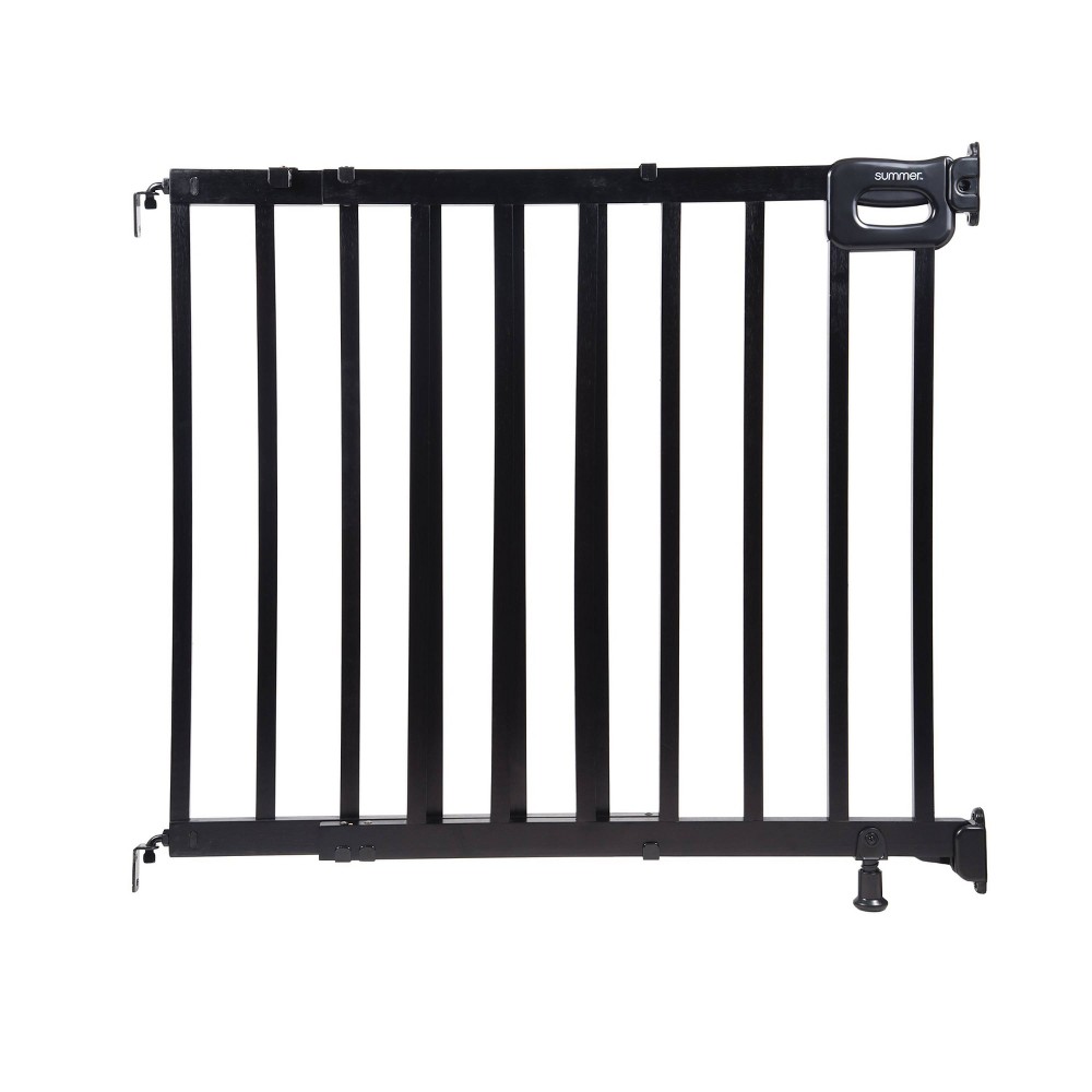 Photos - Baby Safety Products Summer Infant Deluxe Stairway Simple to Secure Wood Baby Gate - Black 