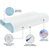 LISM Memory Foam Neck Bed Pillow,Ergonomic Cervical Pillow for Side Back Stomach Sleeper - 4 of 4
