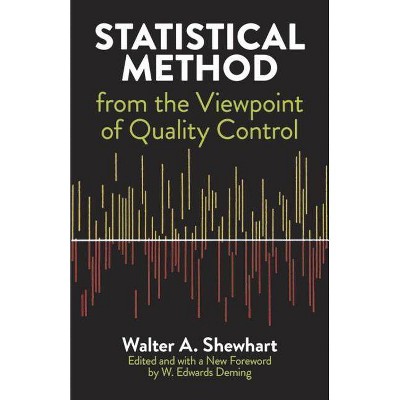 Statistical Method from the Viewpoint of Quality Control - (Dover Books on Mathematics) by  Walter a Shewhart & Mathematics & W Edwards Deming