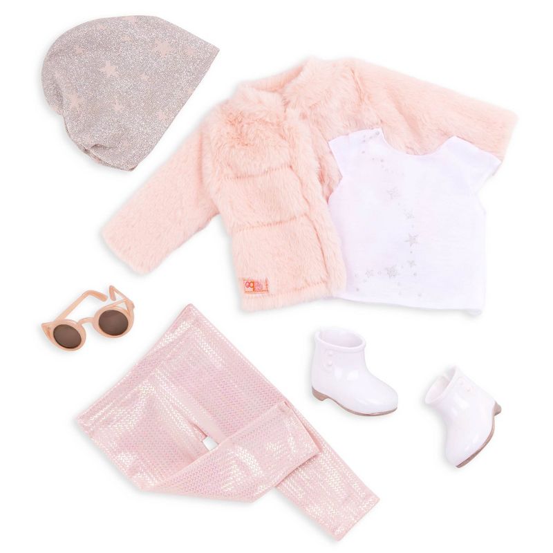 Our Generation Fancy &#38; Furry Pink Faux-Fur Coat for 18&#34; Dolls, 3 of 7