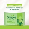 Simple Kind To Skin Cleansing Make Up Remover Wipes - Travel Wipes - 6 pc - 2 of 4
