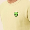 Dalix Alien Embroidered Fleece Crewneck Long Sleeve Sweatshirt Mens - 4 of 4