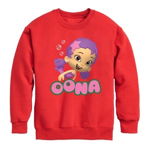 Boys' - Bubble Guppies - Oona Graphic Long Sleeve Fleece Sweatshirt - 1 of 4