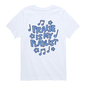 Boys' - Instant Message - Praise Is My Playlist Short Sleeve Graphic T-Shirt - 1 of 4
