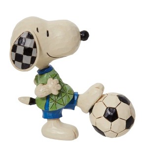 Jim Shore 3.25 In Snoopy Soccer Mini Peanuts Figurines - 1 of 3