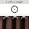 Evideco French Home Goods Elegant Window Curtain Panel - 100% Cotton, Light-Filtering Privacy Drapes, 95x55 Inches - 4 of 4