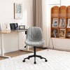 YOUNIKE Modern Upholstered Leather Home Office Desk Chair Swivel Adjustable Rolling Task Nail Tech Chair 24.41"Wx27.56"Dx(33.07-37.8)"H - 2 of 4