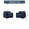 Kumasinova Oversized Chenille Accent Chair Set of 2,Comfy Large Seat Sofa Armchair with Dual-Layer Cushion,Comfy Sofas for Bedroom,Living Room - 3 of 4