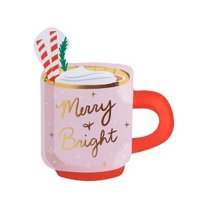 Daydream Society - Baking Spirits Bright Merry & Bright Christmas Mug Small Plates - Pack of 8 Paper Plates - 1 of 3