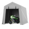 Outdoor Storage Shed, Heavy-Duty Motorcycle Tent with Roll-Up Door, Waterproof & UV-Resistant Carport for Bike & Tools - 3 of 4