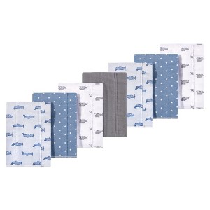 Luvable Friends Hudson Baby Flannel Burp Cloths 7pk - 1 of 1